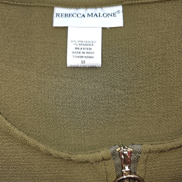 🛒💰Rebecca Malone zipper tunic - Picture 6 of 12